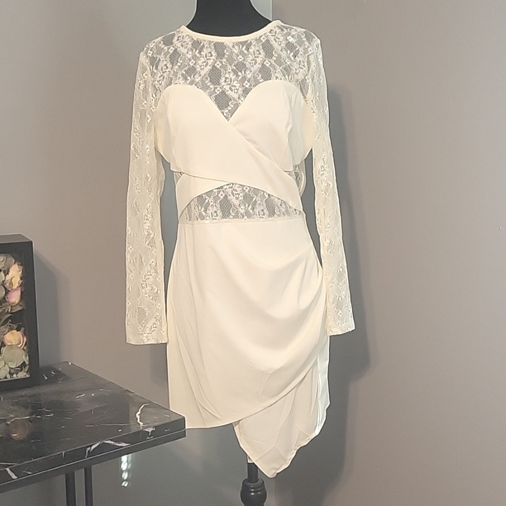 White lace dress